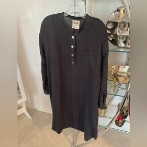 Flax black Long Sleeve Tunic dress